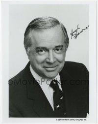 6s626 HUGH DOWNS signed 7x9 publicity still 1987 great portrait of the famous news anchorman!
