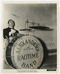 6s330 JACK HALEY signed 8.25x10 still 1938 great image playing drums in Alexander's Ragtime Band!