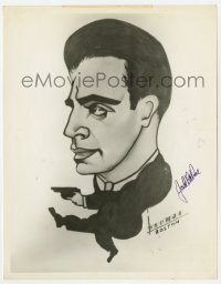 6s331 JACK LA RUE signed 8x10.25 still 1940s wacky cartoon caricature art with gun by Berman!