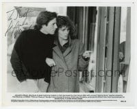 6s336 JACQUELINE BISSET signed 8x10 still 1981 with Hart Bochner in a scene from Rich and Famous!