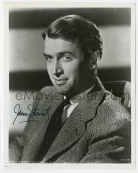 6s800 JAMES STEWART signed 8x10.25 REPRO still 1980s young head & shoulders portrait in suit & tie!