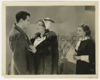 6s346 JANET GAYNOR signed 8x10 still 1936 with Robert Taylor & Binnie Barnes in Small Town Girl!