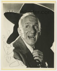 6s360 JIMMY DURANTE signed deluxe 8x10 still 1940s wacky smiling portrait in his own silhouette!