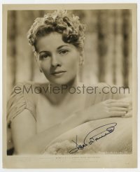 6s361 JOAN FONTAINE signed 8.25x10 still R1948 beautiful close portrait from Rebecca!