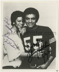 6s829 JOHNNY MATHIS/DENIECE WILLIAMS signed 8x10 REPRO still 1980s by BOTH singers!