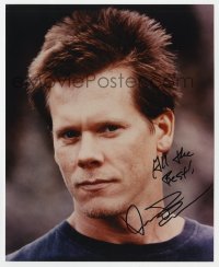 6s838 KEVIN BACON signed color 8x9.75 REPRO still 2000s head & shoulders portrait of the star!