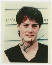 6s841 KYLE MACLACHLAN signed color 8x10 REPRO still 1990s youthful head & shoulders portrait!