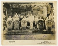 6s642 LANI MCINTIRE signed 8x10 music publicity still 1930s with His Orchestra on Hawaiian stage!