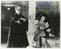 6s872 MARY PHILBIN signed 8x10 REPRO still 1980s great image w/ Lon Chaney in Phantom of the Opera!