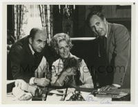 6s437 MASON ADAMS signed TV 7x9.25 still 1977 with Edward Asner & Marchand in Lou Grant premiere!