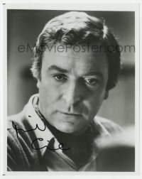6s883 MICHAEL CAINE signed 8x10 REPRO still 1980s head & shoulders portrait of the English star!