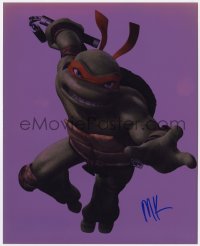 6s888 MIKEY KELLEY signed color 8x10 REPRO still 2000s he voiced Michelangelo of the Ninja Turtles!