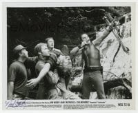 6s462 NED BEATTY signed 8.25x10 still 1972 watching Burt Reynolds with bow & arrow in Deliverance!