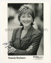 6s651 PAMELA ROYLANCE signed 8x10 publicity still 1990s great head & shoulders smiling portrait!