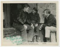 6s492 PETER GRAVES signed 8x10 still 1957 close up with Chuck Connors in Death in Small Doses!