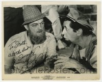 6s516 ROBERT CUMMINGS signed 8x10 still 1963 great close up with beard & glasses from Beach Party!