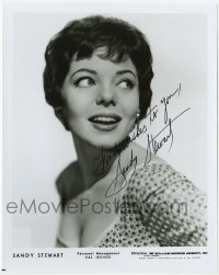 6s660 SANDY STEWART signed 8x10 publicity still 1970s pretty singer at the William Morris Agency!