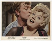 6s542 SHELLEY WINTERS signed color 8x10 still 1966 close up kissed by Michael Caine from Alfie!