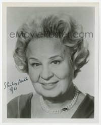 6s957 SHIRLEY BOOTH signed 8.25x10 REPRO still 1980 head & shoulders portrait wearing pearl necklace!
