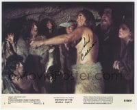 6s545 SID CAESAR signed color 8x10 still #4 1981 c/u as caveman in History of the World Part I!