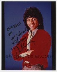 6s969 STONEY JACKSON signed color 8x10 REPRO still 2000s smiling portrait with great hair!