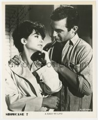 6s559 SUZANNE PLESHETTE signed TV 8x10 still R1970s close up with Ben Gazzarra in A Rage to Live!