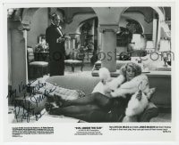 6s561 SYLVIA MILES signed 8x9.75 still 1982 in a scene with James Mason in Evil Under the Sun!