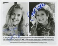 6s581 TWINS signed 8x10 still 1988 by BOTH Kelly Preston AND Chloe Webb!