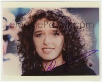 6s983 VALERIA GOLINO signed color 8x10 REPRO still 1990s close up of the beautiful Italian actress!