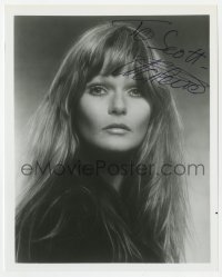 6s984 VALERIE PERRINE signed 8x10 REPRO still 1980s head & shoulders portrait of the pretty star!