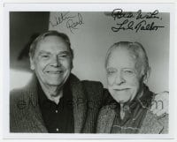 6s993 WALTER REED/LYLE TALBOT signed 8x10 REPRO still 1980s the two character actors together!