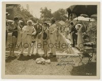 6s597 WESLEY BARRY signed 8x10.25 still 1924 in a swimming pool scene from George Washington Jr.!