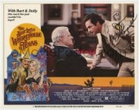 6s041 BEST LITTLE WHOREHOUSE IN TEXAS signed LC #6 1982 by Burt Reynolds, who's w/ Charles Durning!