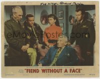 6s053 FIEND WITHOUT A FACE signed LC #3 1958 by Richard Gordon, who was an executive producer!
