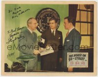 6s057 HOUSE ON 92nd STREET signed LC 1945 by BOTH Lloyd Nolan AND director Henry Hathaway!