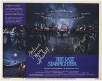 6s062 LAST STARFIGHTER signed LC #4 1984 by BOTH Lance Guest AND Catherine Mary Stewart!