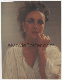 6s115 ELIZABETH TAYLOR signed 6x9 magazine page in 11x14 display 1976 ready to frame & display!