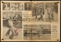 6s128 JUDITH JAMISON signed 15x21 newspaper page 1976 she's dancing with Mikhail Baryshnikov!