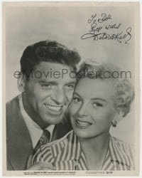 6s078 DEBORAH KERR signed 11x14 still 1953 portrait with Burt Lancaster in From Here to Eternity!
