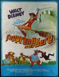 6t702 BEDKNOBS & BROOMSTICKS French 2p 1972 Walt Disney, Angela Lansbury, different cartoon art!