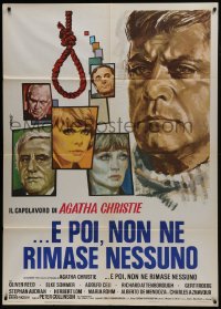 6t192 AND THEN THERE WERE NONE Italian 1p 1975 Oliver Reed, Elke Sommer, great art by Avelli!