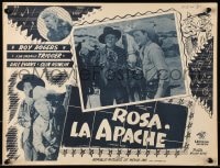 6t124 APACHE ROSE Mexican LC 1947 close up of cowboy Roy Rogers & Trigger with Olin Howlin!