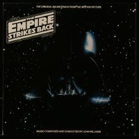 6t078 EMPIRE STRIKES BACK 12x12 soundtrack album flat 1980 c/u of Darth Vader's helmet in space!