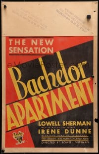 6t418 BACHELOR APARTMENT WC 1931 playboy Lowell Sherman loves Irene Dunne, cool deco design!