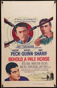 6t423 BEHOLD A PALE HORSE WC 1964 Gregory Peck, Anthony Quinn, Sharif, from Pressburger's novel!