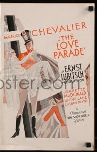 6t030 LOVE PARADE pressbook 1929 Maurice Chevalier, Jeanette MacDonald, Ernst Lubitsch, ultra rare!