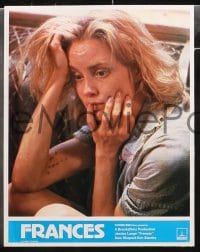 6w003 FRANCES 16 English LCs 1982 Jessica Lange as cult actress Frances Farmer!