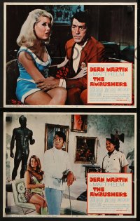6w035 AMBUSHERS 8 LCs 1967 great images of Dean Martin as super spy Matt Helm and sexy Senta Berger!