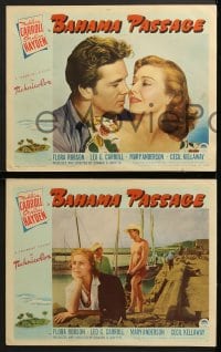 6w050 BAHAMA PASSAGE 8 LCs 1941 great images of Madeleine Carroll & a young Sterling Hayden!