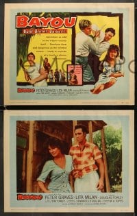 6w056 BAYOU 8 LCs 1957 Louisiana Cajun sex, Peter Graves, Bold! Brutal! Barbaric!